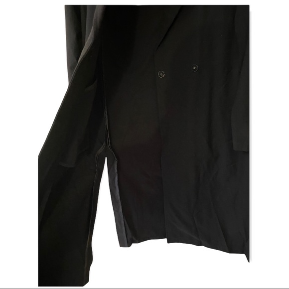 PacSun Kendall & Kylie Black Long Trench Coat, size Small, NWOT - Picture 3 of 9